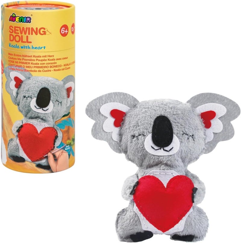 Avenir My First Sewing Kit for Beginner Ages 6+ I Premium Plush Big DIY Animals I Child-Safe Tools for Easy Crafting Fun I Motor Skills & Wiggle Stuff Stitching Creativity I Skill Gift for Boys & Girl - Image 1